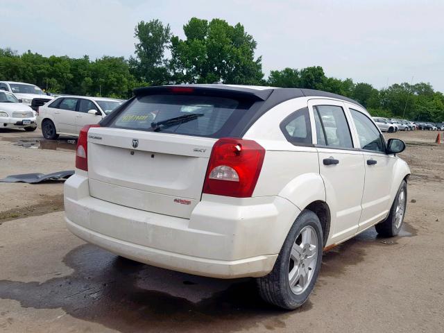 1B3HB48B98D626324 - 2008 DODGE CALIBER SX WHITE photo 4