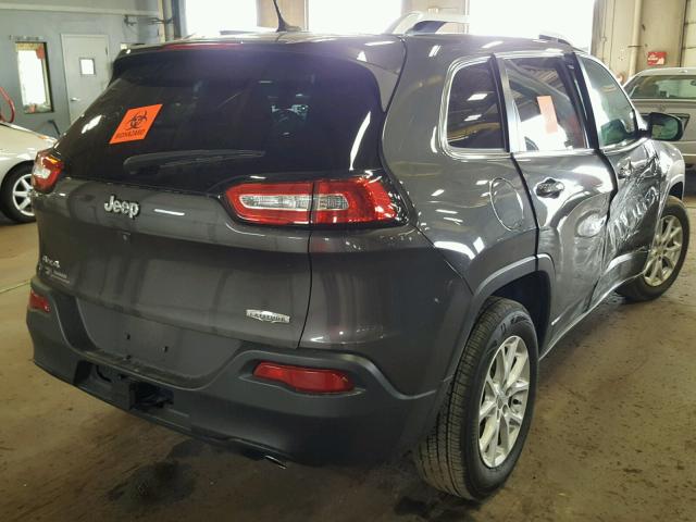 1C4PJMCS5EW298372 - 2014 JEEP CHEROKEE L GRAY photo 4