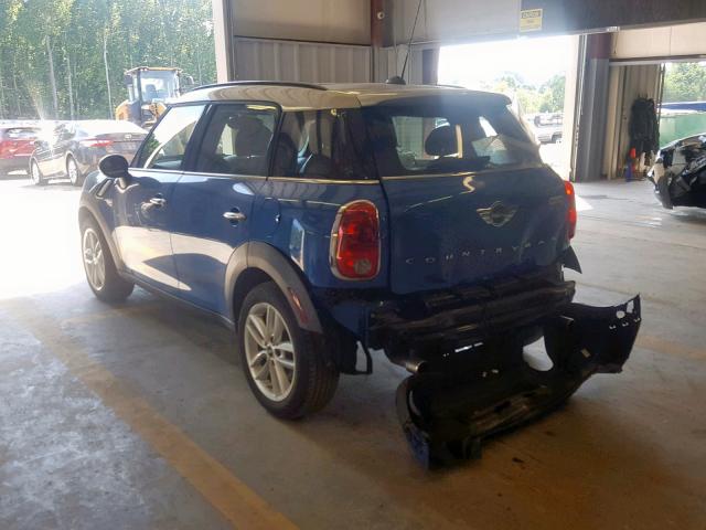 WMWZC3C51EWP51973 - 2014 MINI COOPER S C BLUE photo 3