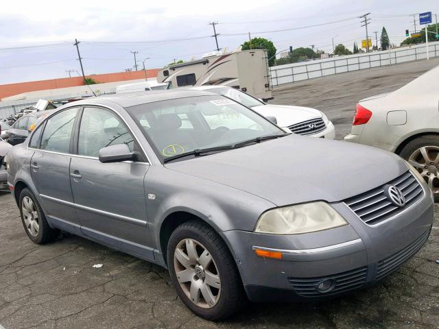 WVWRH63BX3P254665 - 2003 VOLKSWAGEN PASSAT GLX GRAY photo 1