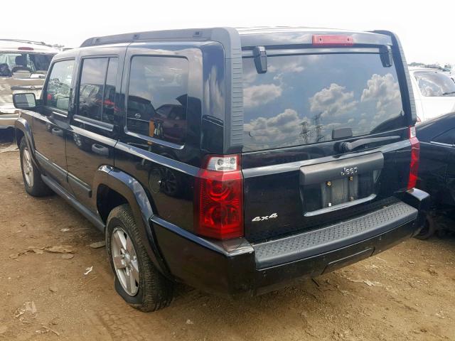 1J8HG48KX6C105141 - 2006 JEEP COMMANDER BLACK photo 3