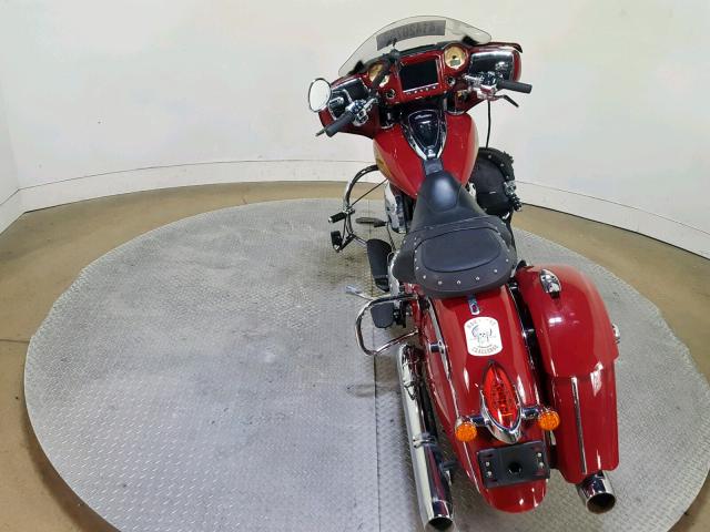 56KTFAAA7J3357162 - 2018 INDIAN MOTORCYCLE CO. CHIEFTAIN MAROON photo 9