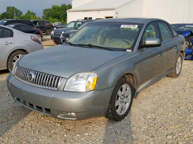 1MEHM40187G609392 - 2007 MERCURY MONTEGO LU GREEN photo 2