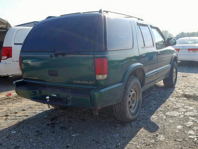 1GNDT13W3Y2100860 - 2000 CHEVROLET BLAZER GREEN photo 4