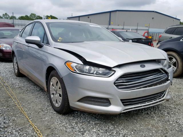 3FA6P0G70DR162747 - 2013 FORD FUSION S SILVER photo 1