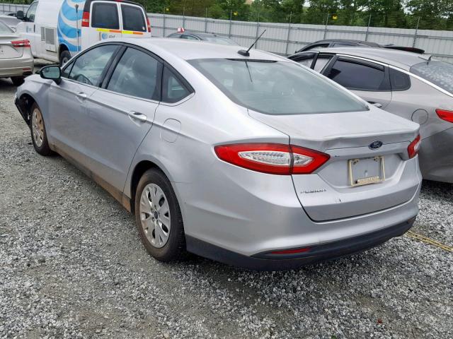 3FA6P0G70DR162747 - 2013 FORD FUSION S SILVER photo 3