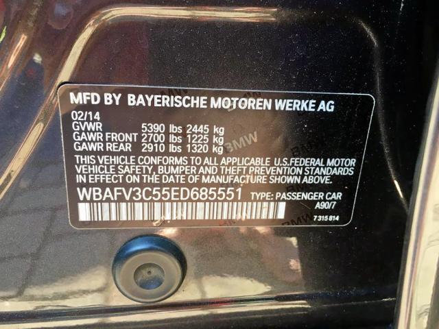 WBAFV3C55ED685551 - 2014 BMW 535 D BLACK photo 8