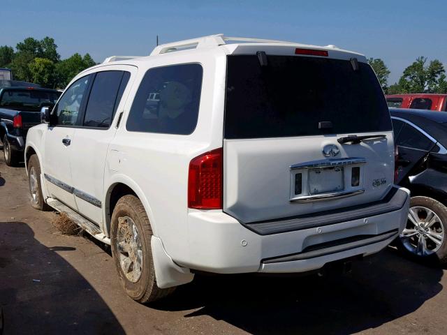 5N3AA08A54N812128 - 2004 INFINITI QX56 WHITE photo 3