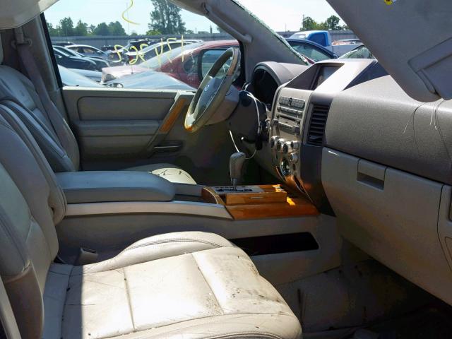 5N3AA08A54N812128 - 2004 INFINITI QX56 WHITE photo 5