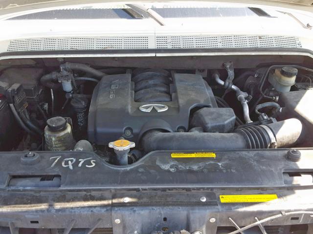 5N3AA08A54N812128 - 2004 INFINITI QX56 WHITE photo 7