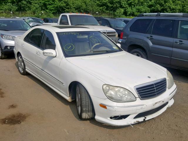 WDBNG84J04A393483 - 2004 MERCEDES-BENZ S 500 4MAT WHITE photo 1