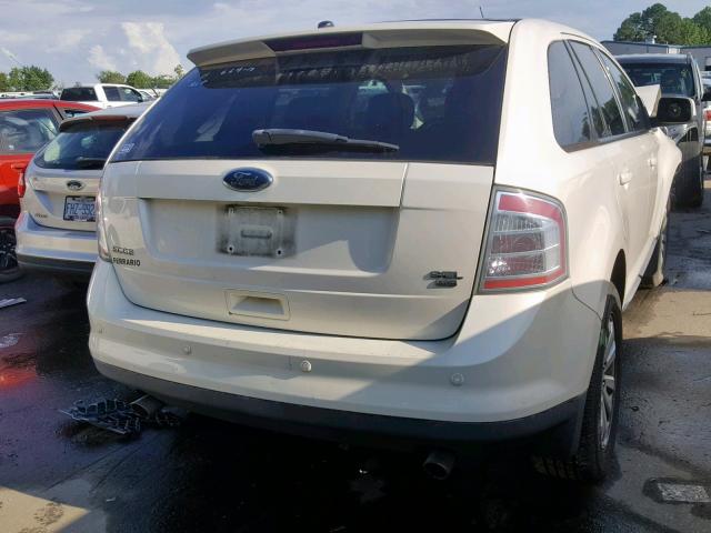 2FMDK48C78BA42544 - 2008 FORD EDGE SEL WHITE photo 4