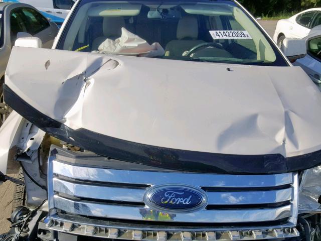 2FMDK48C78BA42544 - 2008 FORD EDGE SEL WHITE photo 7