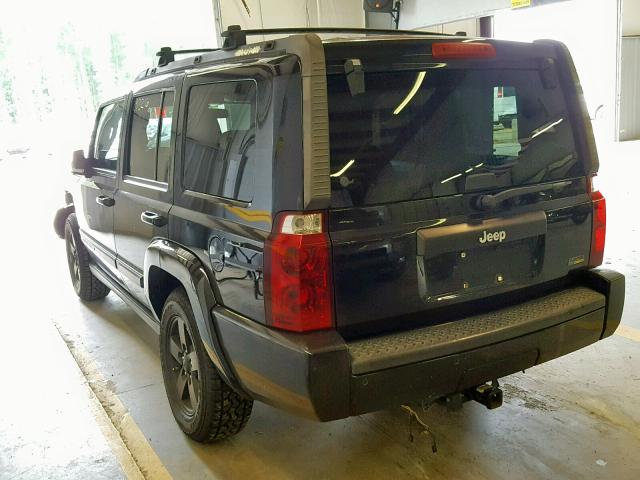 1J8HH48P87C553808 - 2007 JEEP COMMANDER 黑色 照片 3