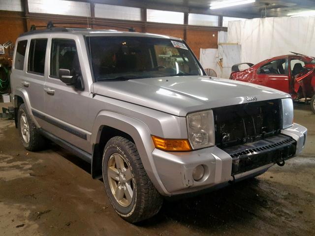 1J8HG48K88C107540 - 2008 JEEP COMMANDER SILVER photo 1