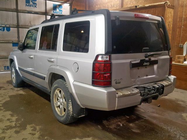 1J8HG48K88C107540 - 2008 JEEP COMMANDER SILVER photo 3