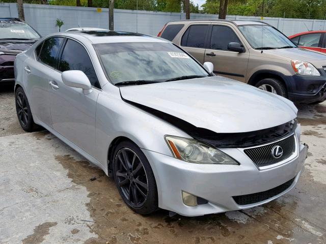 JTHBK262075035432 - 2007 LEXUS IS 250 SILVER photo 1