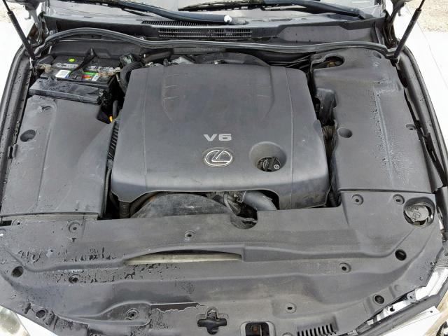 JTHBK262075035432 - 2007 LEXUS IS 250 SILVER photo 7