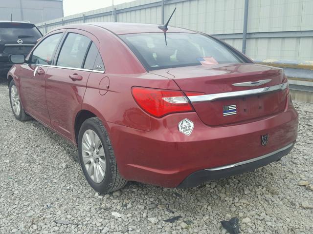 1C3CCBAB9EN146458 - 2014 CHRYSLER 200 LX RED photo 3