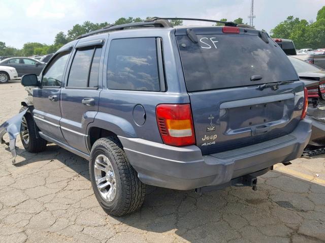 1J4GW48S54C336980 - 2004 JEEP GRAND CHER BLUE photo 3