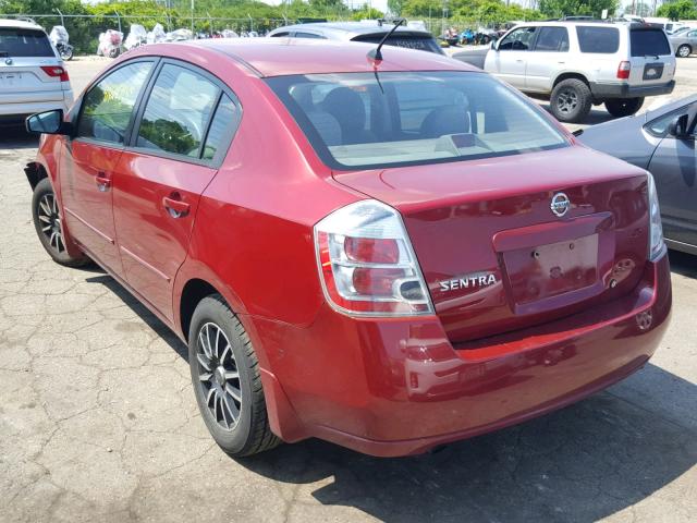 3N1AB61E08L643722 - 2008 NISSAN SENTRA 2.0 RED photo 3