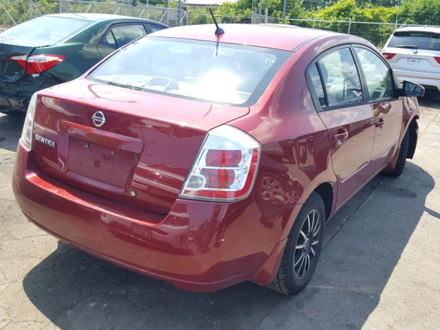 3N1AB61E08L643722 - 2008 NISSAN SENTRA 2.0 RED photo 4