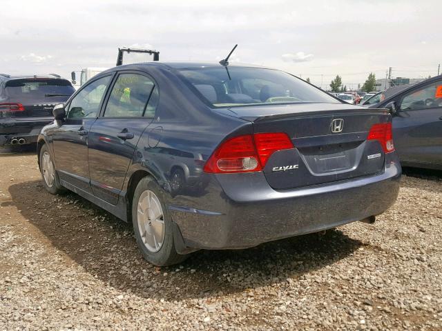 JHMFA362X7S800920 - 2007 HONDA CIVIC HYBR GRAY photo 3