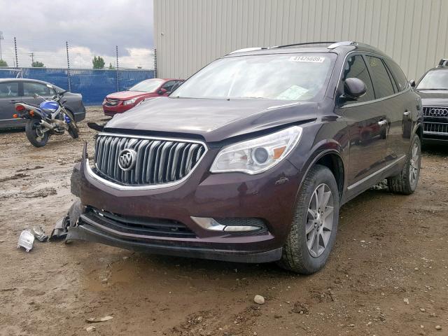 5GAKVBKD9HJ172136 - 2017 BUICK ENCLAVE BROWN photo 2