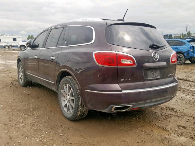 5GAKVBKD9HJ172136 - 2017 BUICK ENCLAVE BROWN photo 3