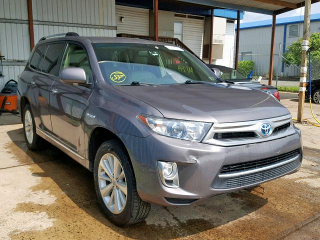 JTEDC3EH4C2008390 - 2012 TOYOTA HIGHLANDER GRAY photo 1