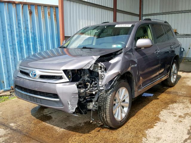 JTEDC3EH4C2008390 - 2012 TOYOTA HIGHLANDER GRAY photo 2