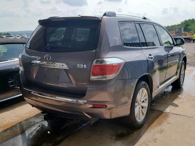 JTEDC3EH4C2008390 - 2012 TOYOTA HIGHLANDER GRAY photo 4