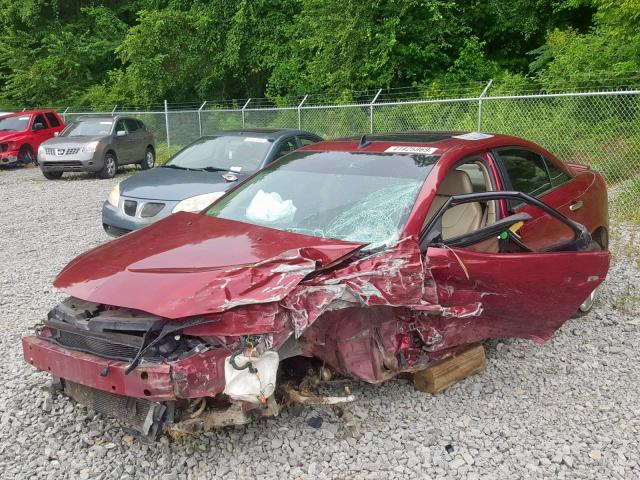 1G2ZG57N084305797 - 2008 PONTIAC G6 BASE RED photo 2