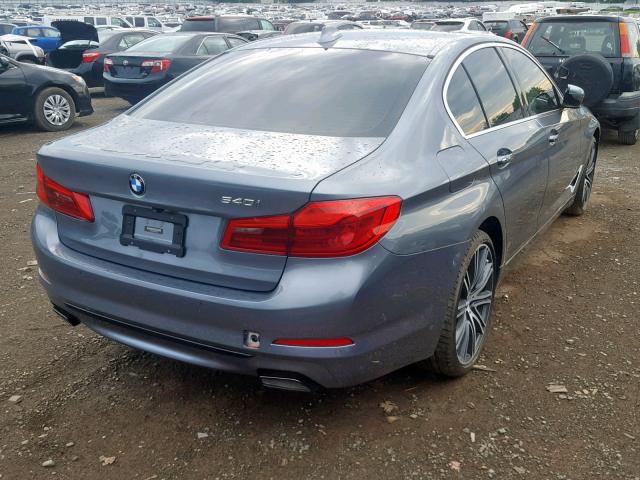 WBAJE5C35HG913913 - 2017 BMW 540 I GRAY photo 4