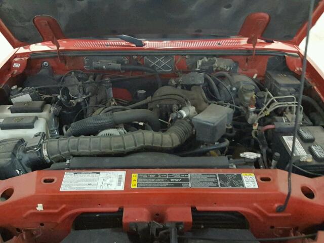 4F4YR16U11TM23069 - 2001 MAZDA B3000 CAB RED photo 7