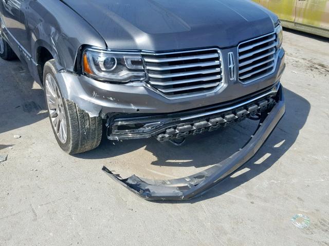 5LMJJ2JT8HEL02214 - 2017 LINCOLN NAVIGATOR ნაცრისფერი ფოტო 9