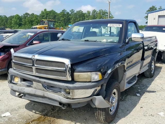 1B7KF26WXTJ196817 - 1996 DODGE RAM 2500 BLACK photo 2