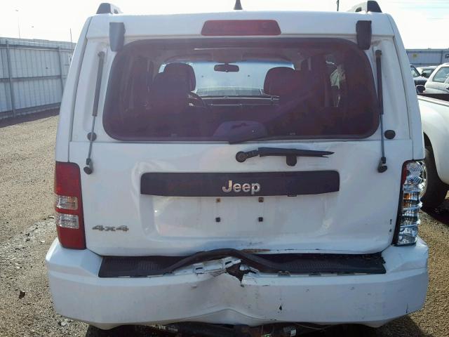 1J4PN2GK2BW538163 - 2011 JEEP LIBERTY SP WHITE photo 9