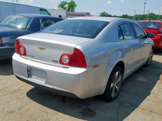 1G1ZC5EU2BF161305 - 2011 CHEVROLET MALIBU 1LT 银色 照片 4