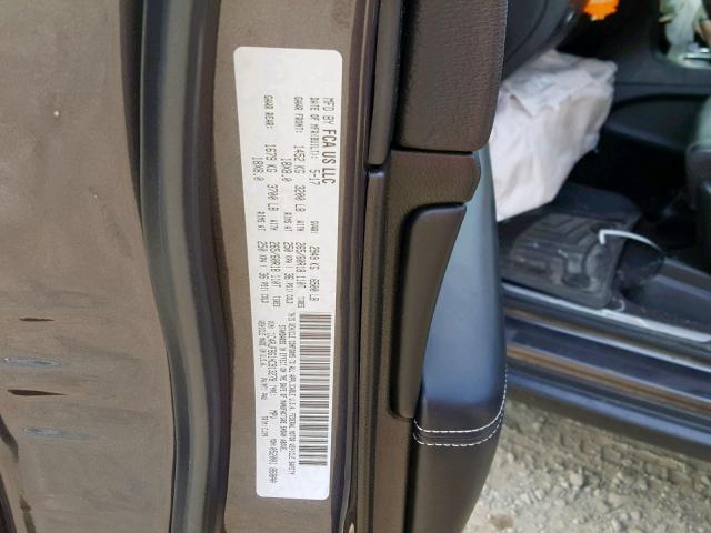 1C4RJFBG1HC913278 - 2017 JEEP GRAND CHER GRAY photo 10