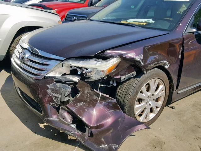 4T1BK3DB1BU388797 - 2011 TOYOTA AVALON BAS PURPLE photo 9