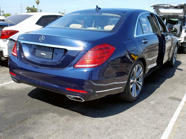 WDDUG8CB9HA298858 - 2017 MERCEDES-BENZ S 550 BLUE photo 4