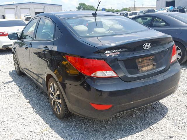 KMHCT4AE1HU357807 - 2017 HYUNDAI ACCENT SE BLACK photo 3