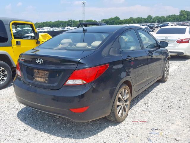 KMHCT4AE1HU357807 - 2017 HYUNDAI ACCENT SE BLACK photo 4