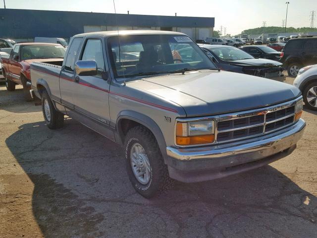 1B7GL23Y9MS283432 - 1991 DODGE DAKOTA SILVER photo 1