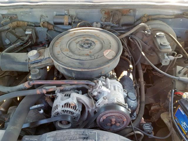 1B7GL23Y9MS283432 - 1991 DODGE DAKOTA SILVER photo 7