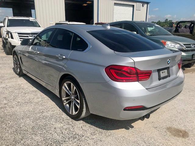 WBA4J1C51JBG79505 - 2018 BMW 430I GRAN SILVER photo 3