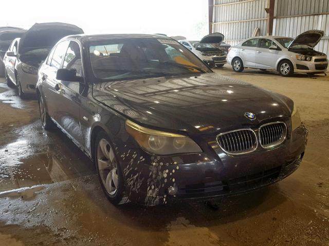 WBANE535X7CW67174 - 2007 BMW 525 I BLACK photo 1