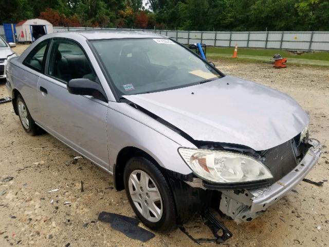 1HGEM22184L078706 - 2004 HONDA CIVIC DX V SILVER photo 1