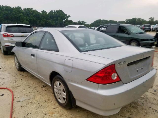 1HGEM22184L078706 - 2004 HONDA CIVIC DX V SILVER photo 3